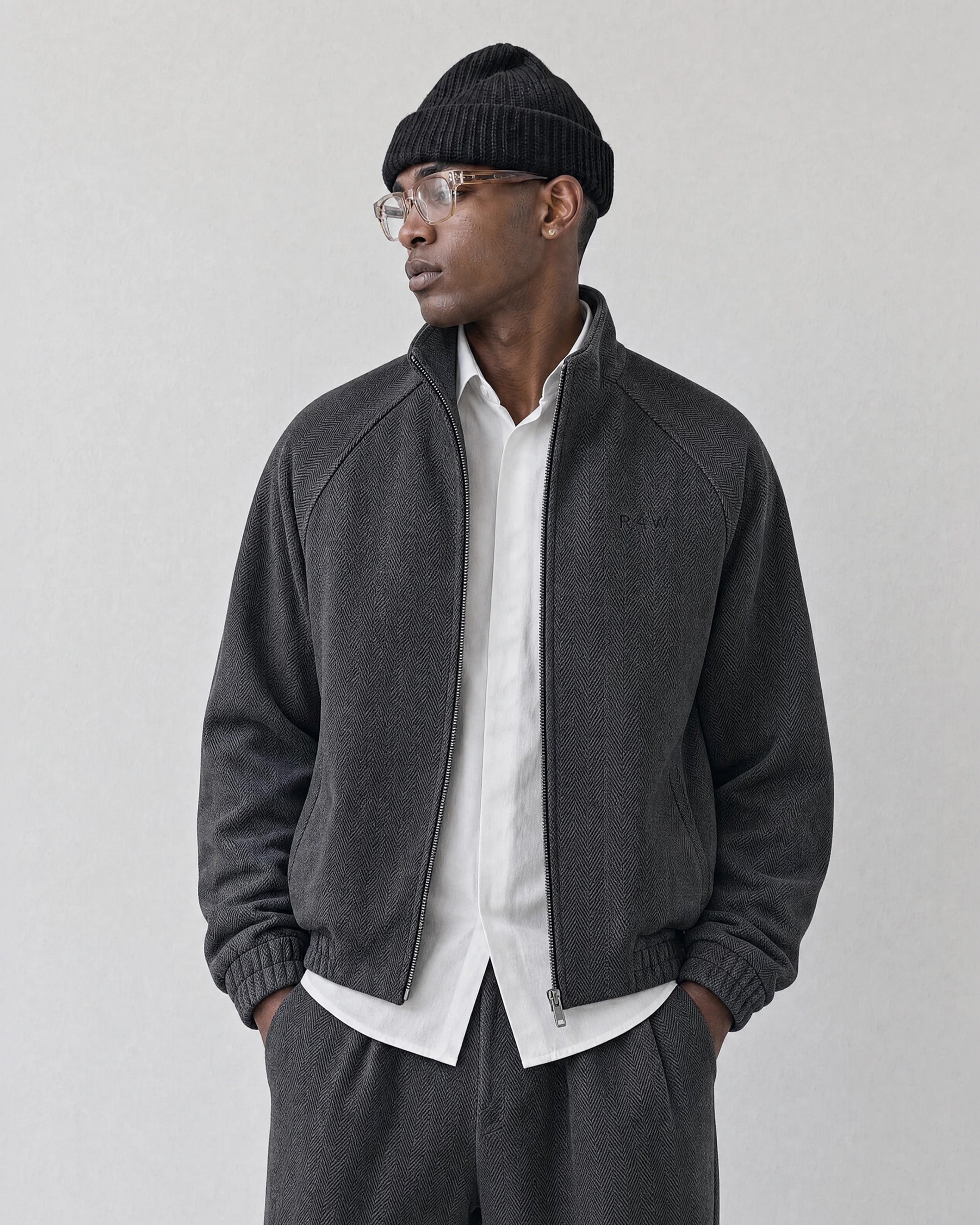 Heringbone Grey