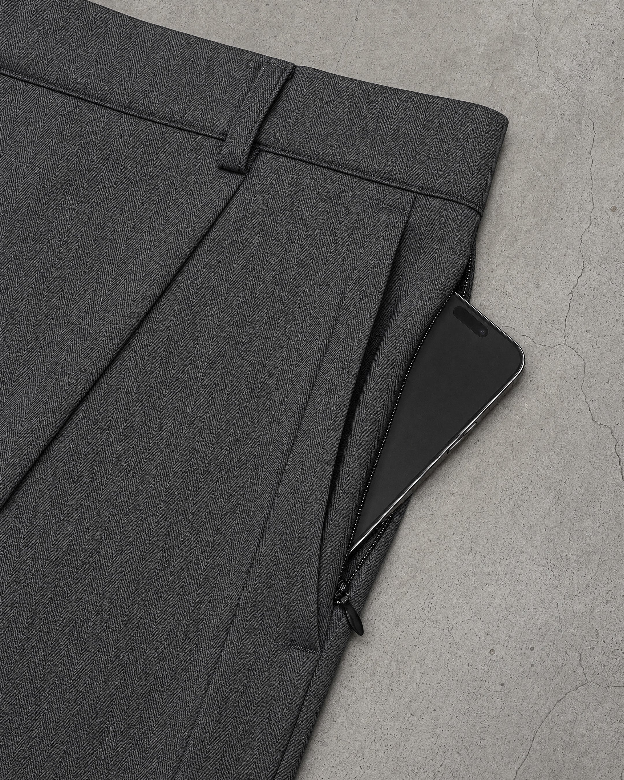 Heringbone Grey