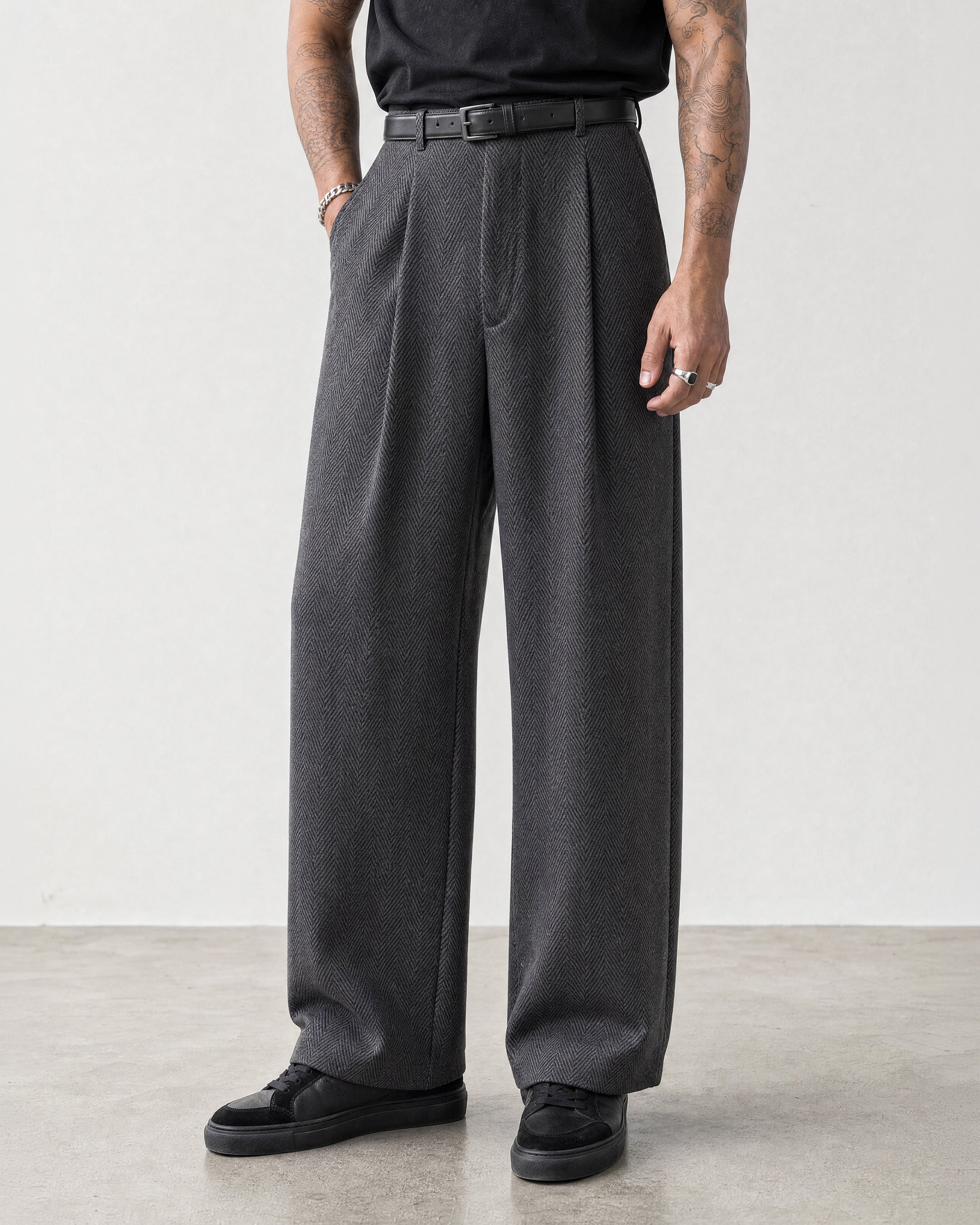 Heringbone Grey
