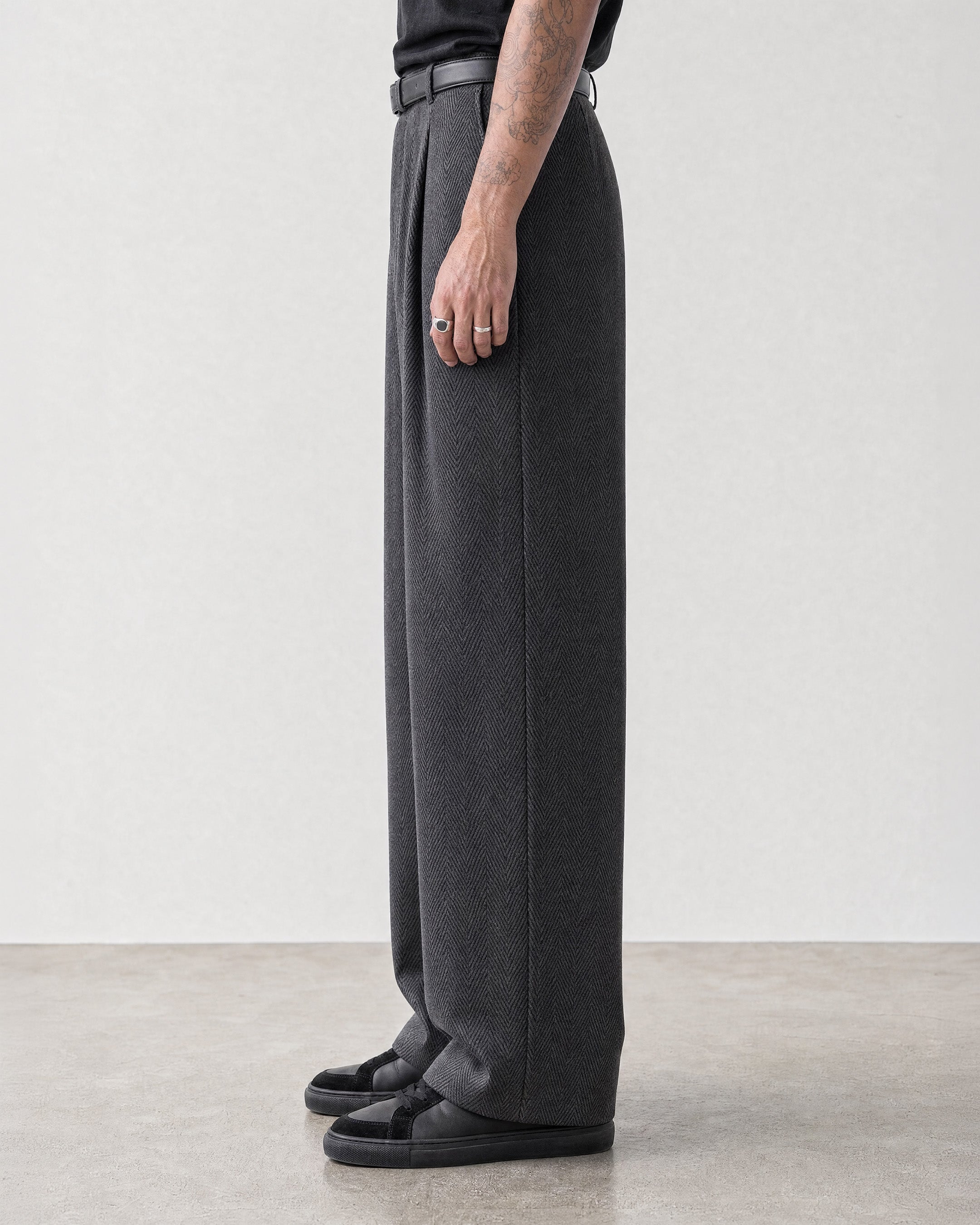 Heringbone Grey