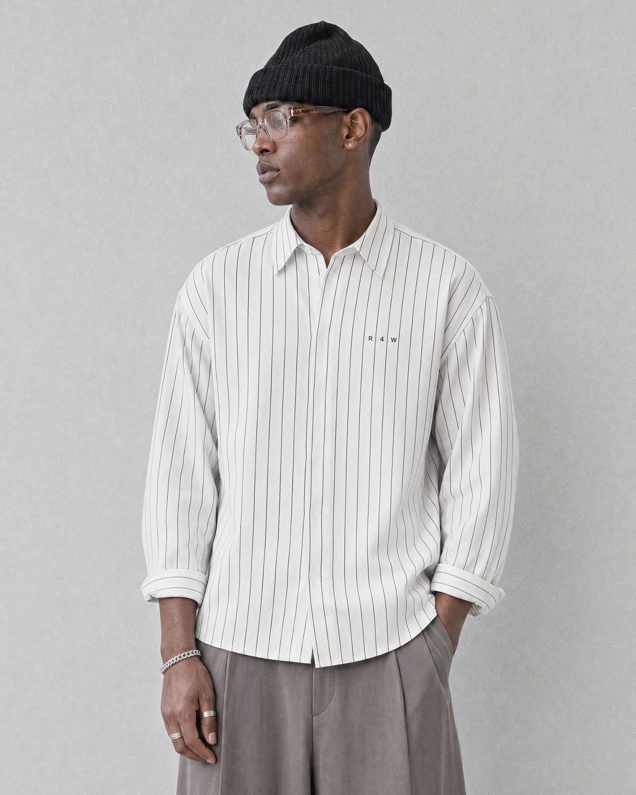 Striped Broken White