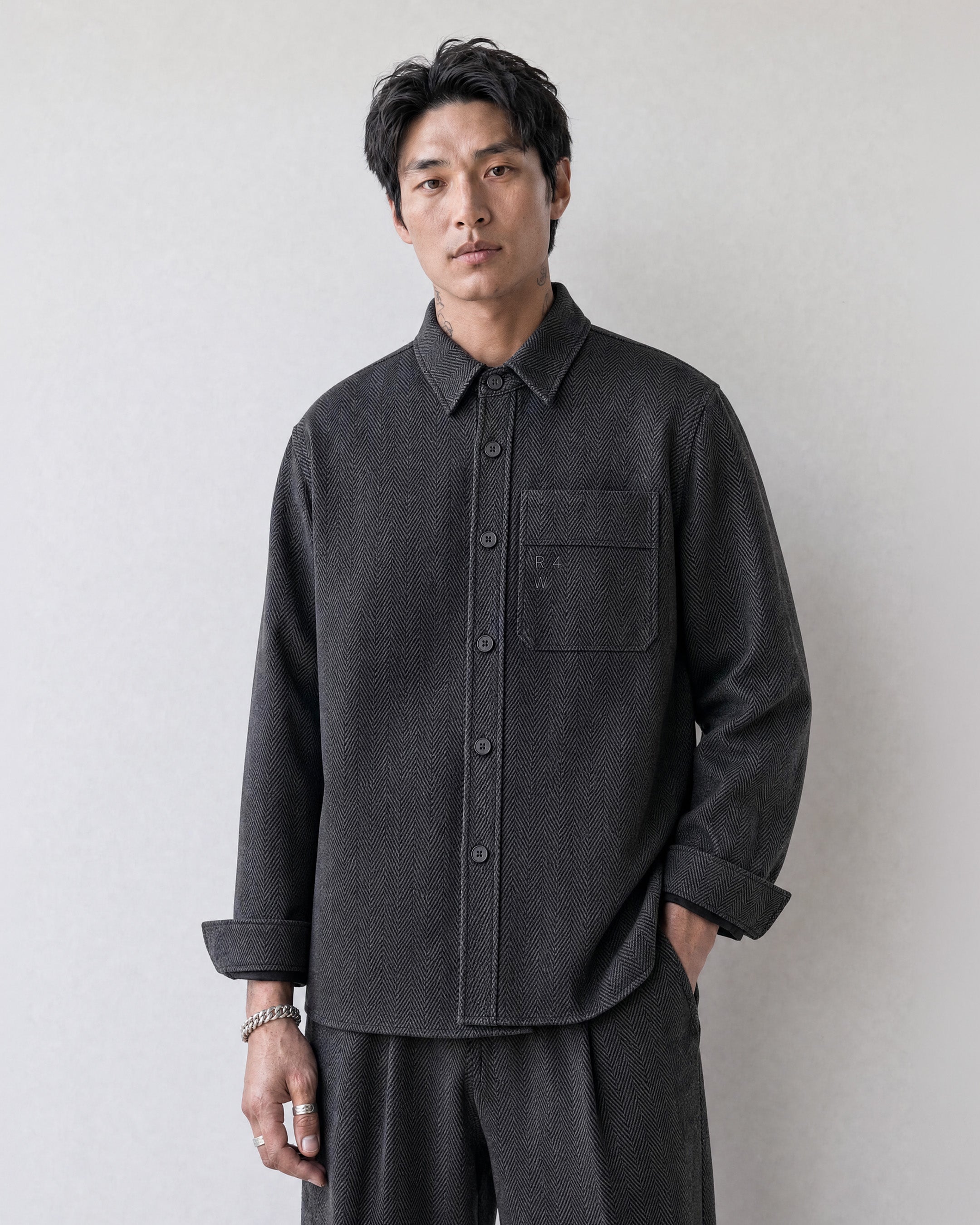 Heringbone Grey
