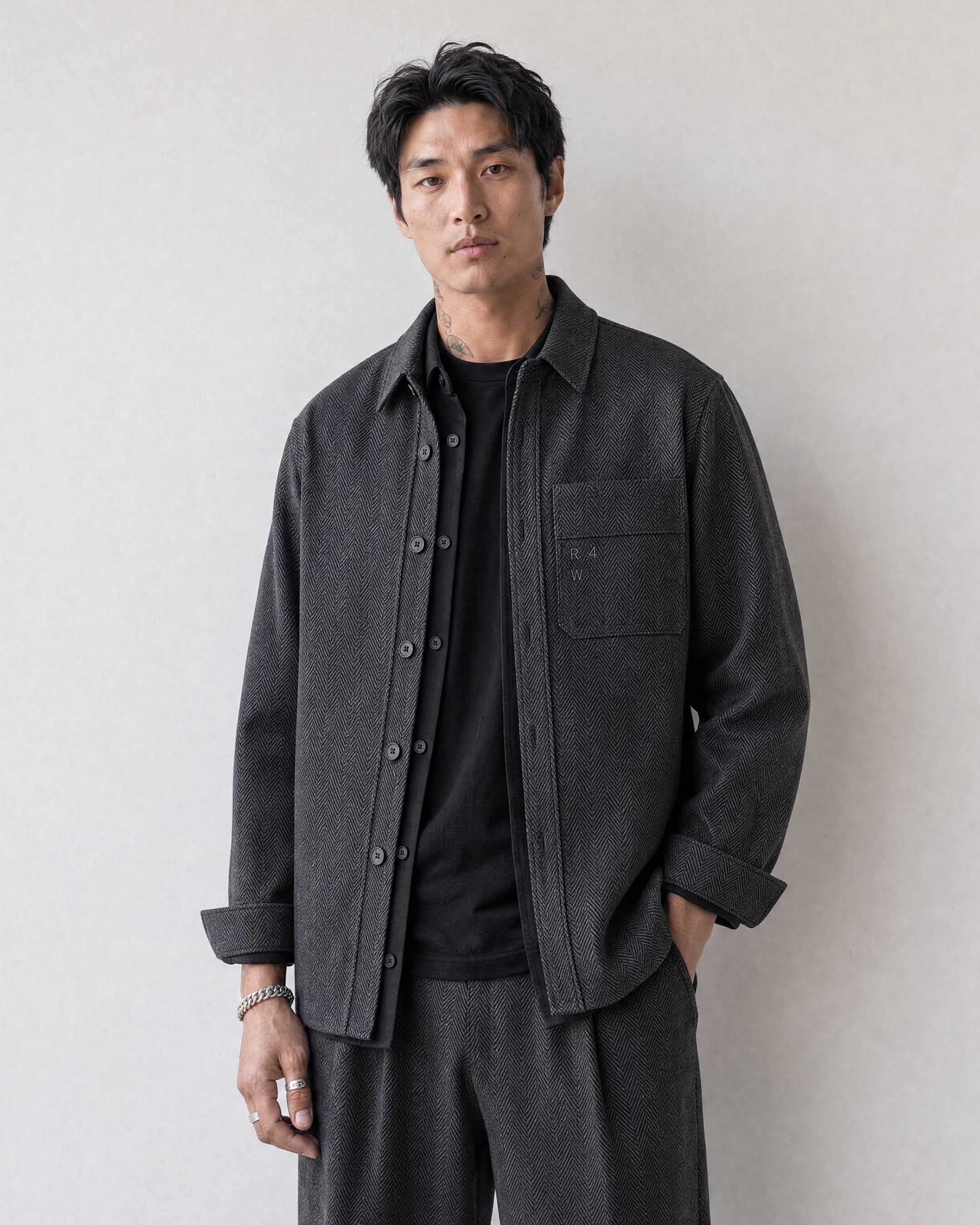 Heringbone Grey