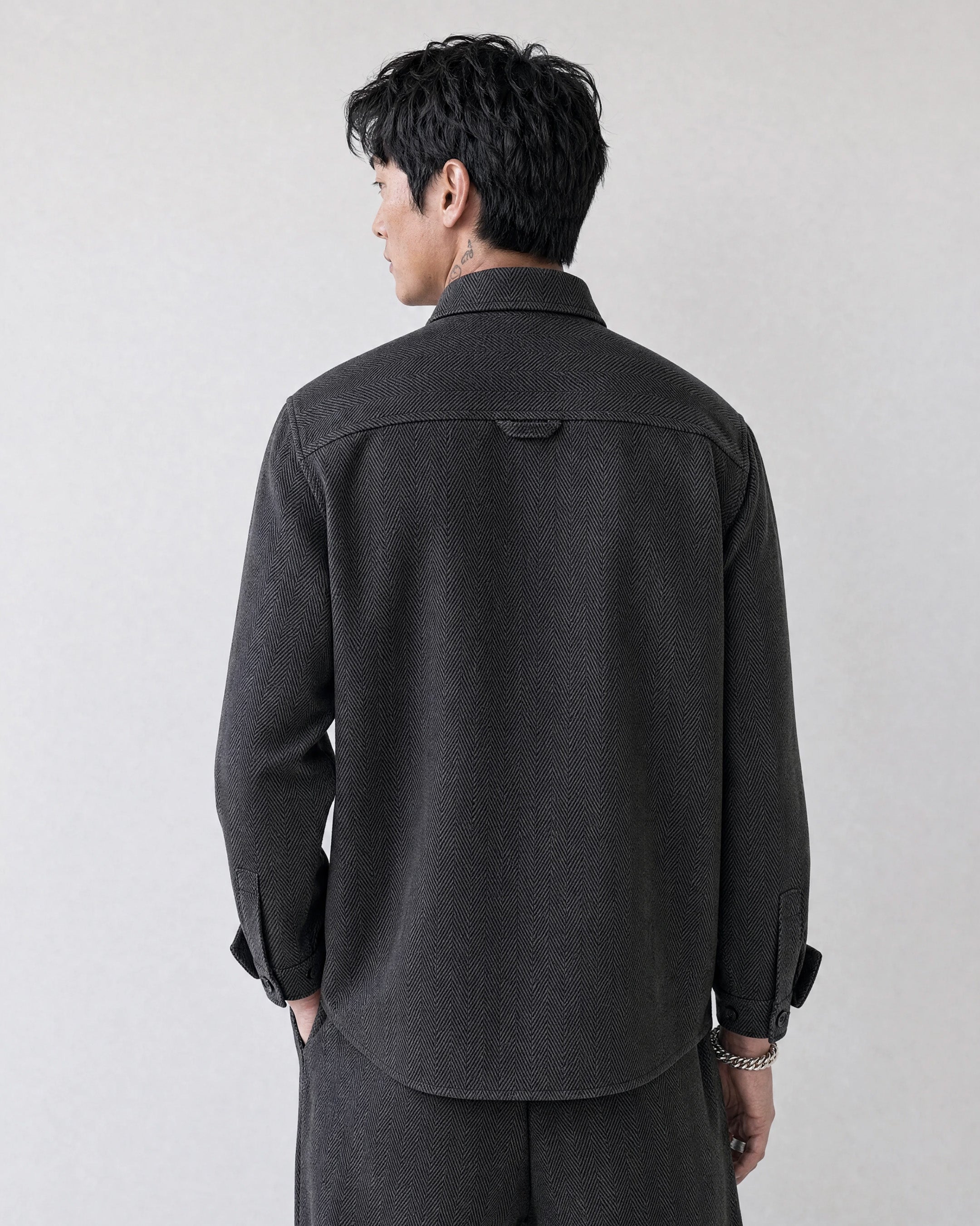 Heringbone Grey