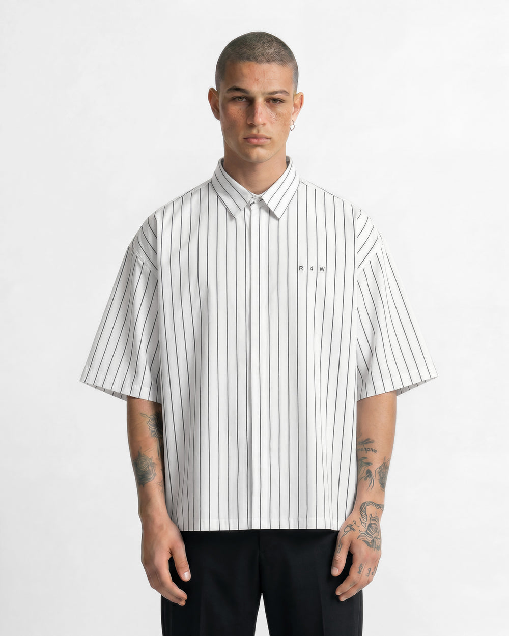 Striped Broken White